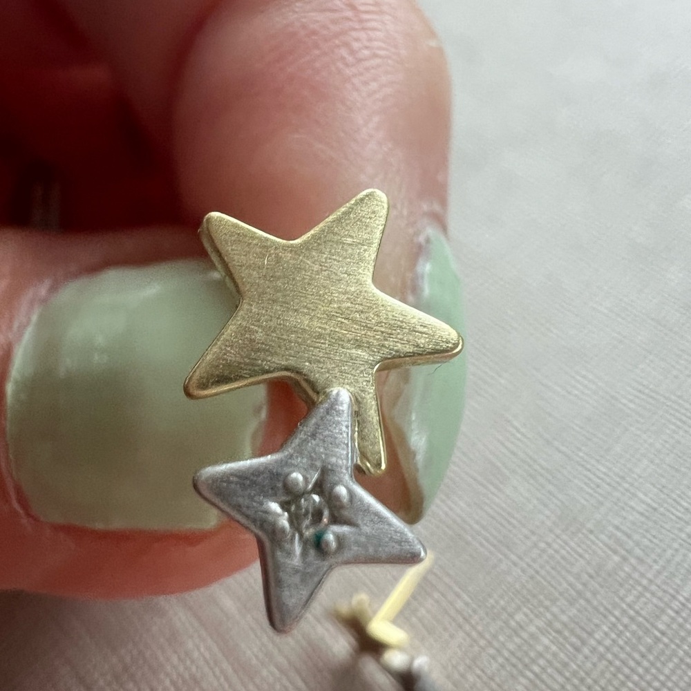 Kendra Scott Gold and Silver Star Earrings